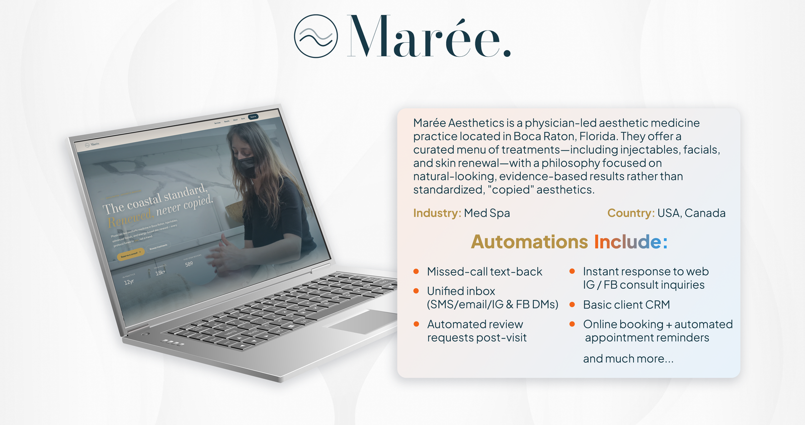 Med Spa Portfolio Banner